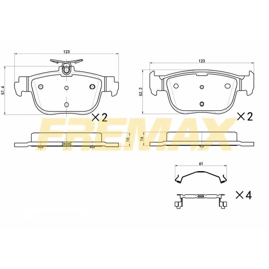 ARKA FREN BALATASI (CORBON FORMÜL) VW AUDI Q7-08 2015