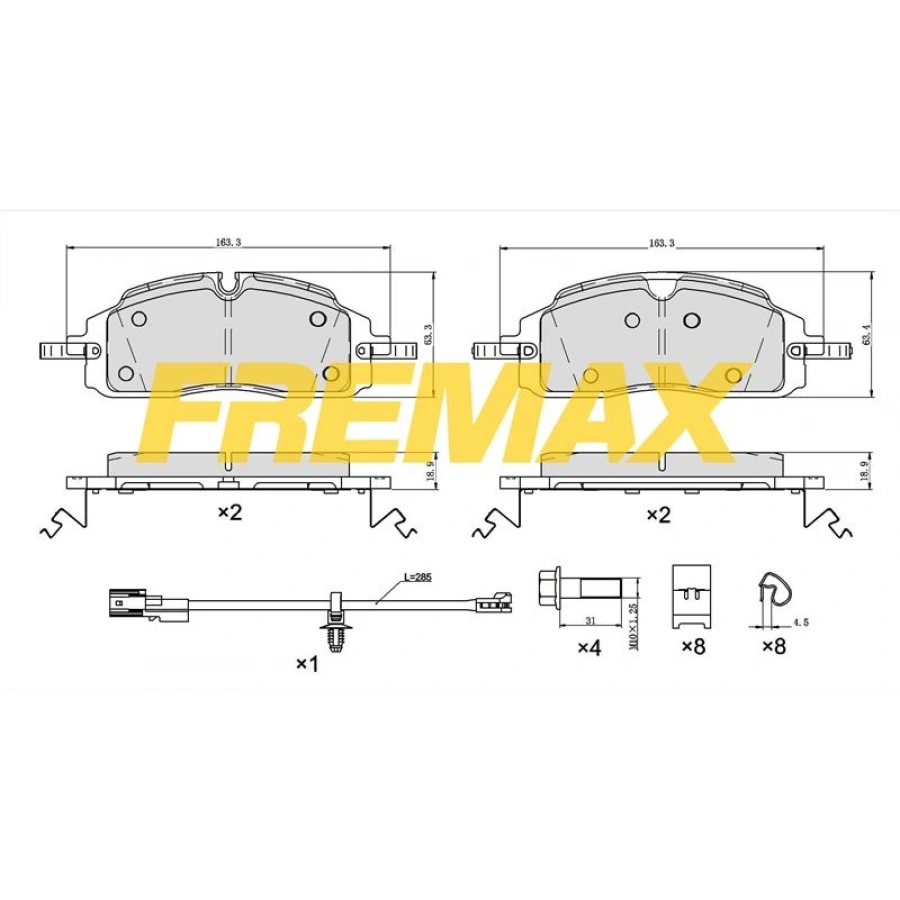 ARKA FREN BALATASI (CORBON FORMÜL) VW ( DİSK TİP) YENI TRANSIT (FİŞLİ) CUSTOM V710 ; VW CARAVELLE ; TRANSPORTER 2024