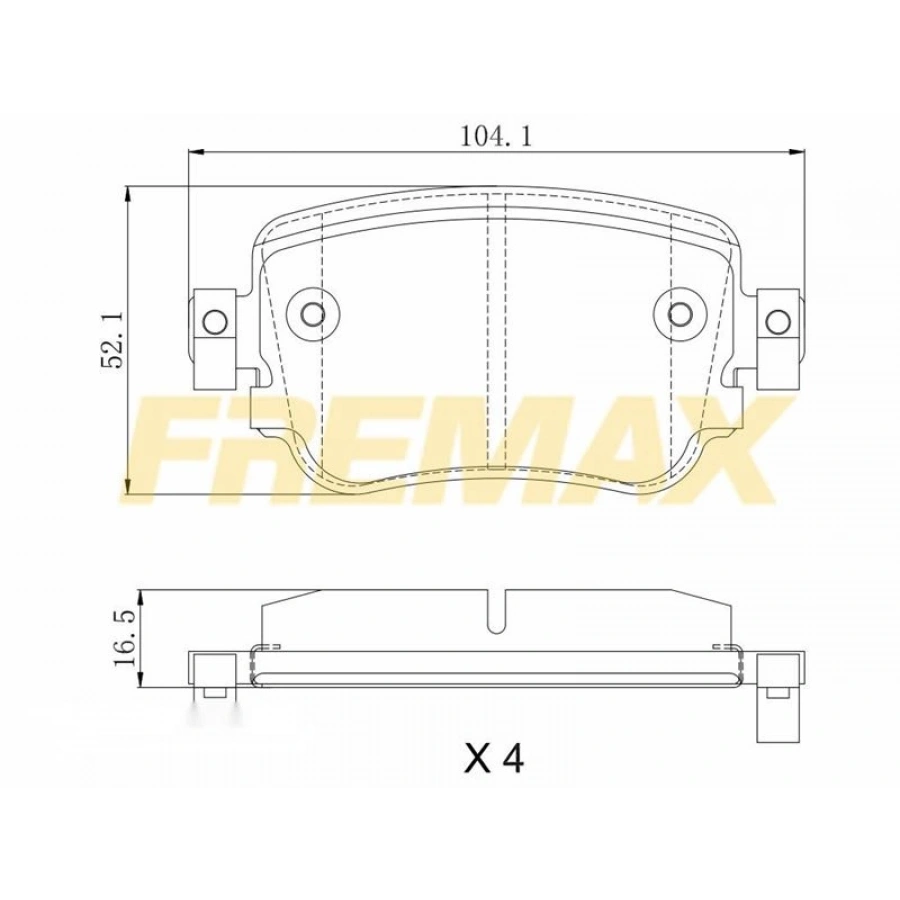 ARKA FREN BALATASI (CORBON FORMÜL) VW GOLF7 2013-2020/A3 2013-2018/LEON 2013-2020-PASSAT 2013/T-ROC /