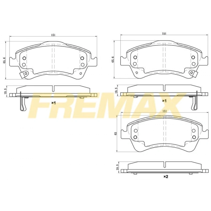 ARKA FREN BALATASI (CORBON FORMÜL) VW TIGUAN-SHARAN -PASSAT B7-CADDY-A6-Q3 2006