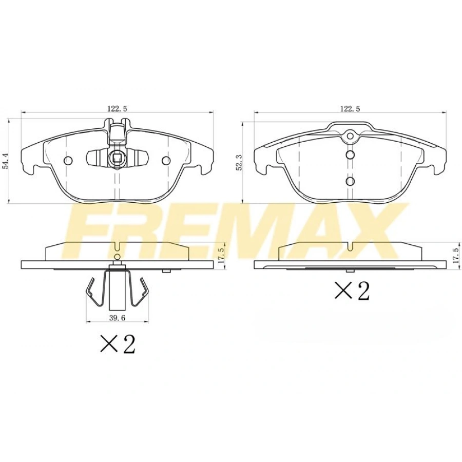 ARKA FREN BALATASI (KAMPANA TİP ) +1 ÖLÇÜ KALIN TİP COURİER/B-MAX/FOCUS/PUMA 2011
