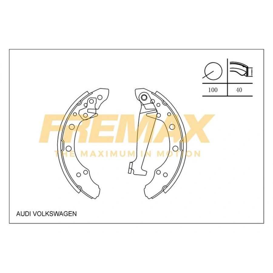ARKA FREN BALATASI (KAMPANA TİP ) +1 ÖLÇÜ KALIN TİP (LEVYELİ) (230 MM) VW CADD 1994