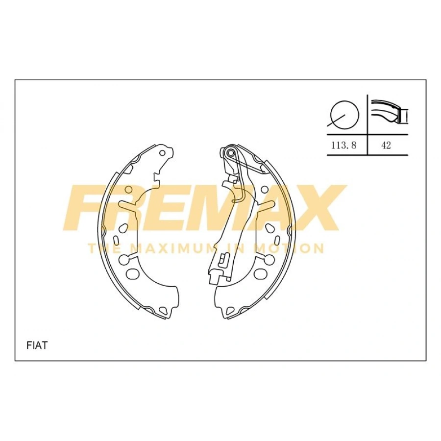 ARKA FREN BALATASI (KAMPANA TİP ) +1 ÖLÇÜ KALIN TİP (LEVYELİ)78 FIAT-RENAULT DOĞAN/ŞAHİN/KARTAL/R12/TAUNUS