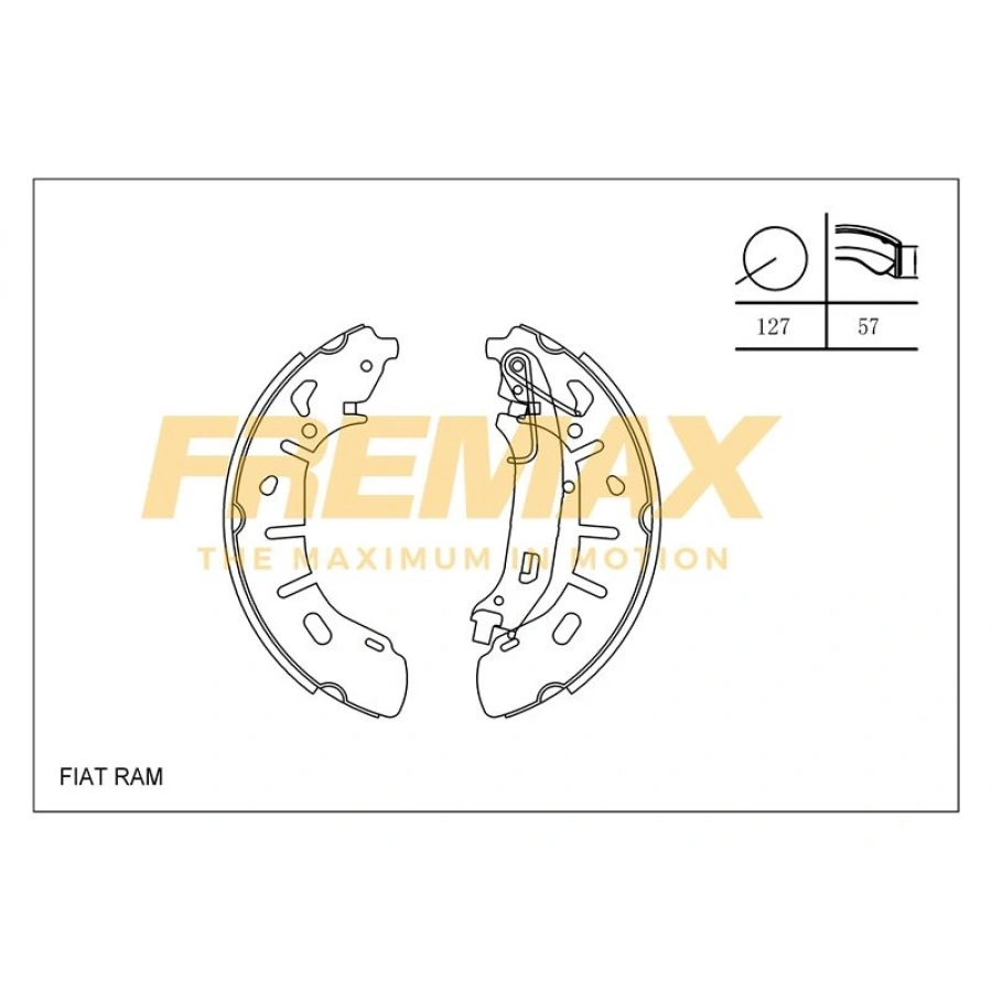 ARKA FREN BALATASI (KAMPANA TİP ) +1 ÖLÇÜ KALIN TİP (LEVYELİ) FIAT -CITROEN-PEUGEOT LİNEA/G.PUNTO/FIORINO/BIPPER/NEMO/CORSA D