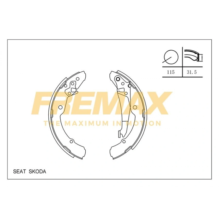 ARKA FREN BALATASI (KAMPANA TİP ) +1 ÖLÇÜ KALIN TİP (LEVYELİ) VW AMAROK 2010