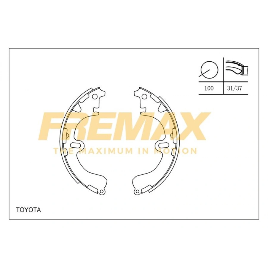 ARKA FREN BALATASI (KAMPANA TİP ) +1 ÖLÇÜ KALIN TİP MITSUBISHI L200-L300 1990-2008