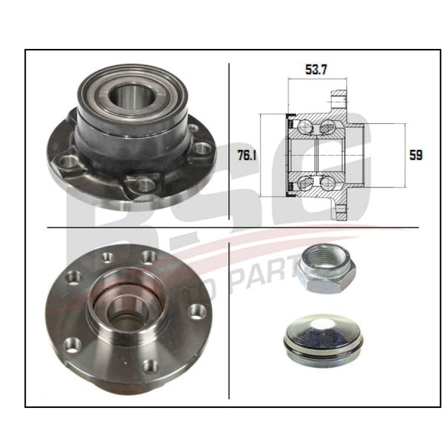 ARKA PORYA KISA SASE ( 5 BIJON ABS LI RULMANLI ) DOBLO III 1,3 MJT 10-
