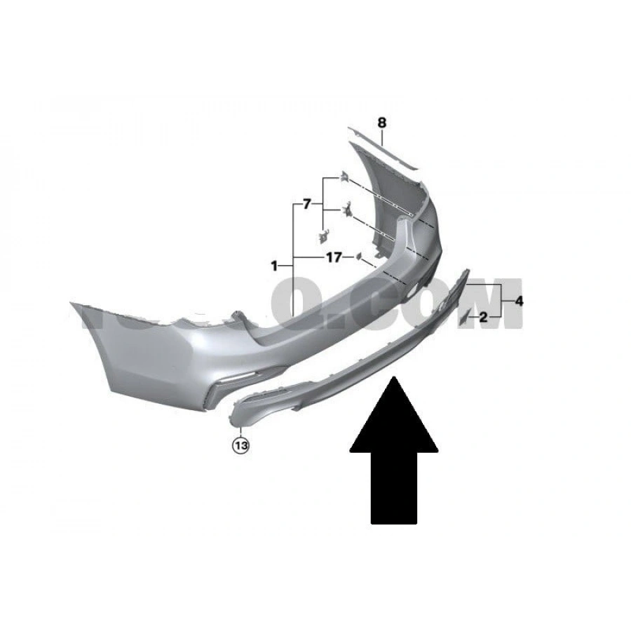 ARKA TAMPON DİFÜZÖRÜ M-TECH G30 2017-