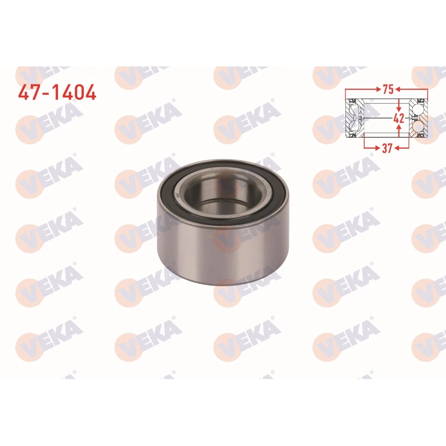 ARKA TEKERLEK RULMANI SOL-SAG 42X75X37 BMW 3 SERISI (E90) 320 D-320i-316i-318i 2005-2011/ 3 SERISI (E36) 320 i-316i-325i-318i-328i 1990-1998/ 3 SERISI (E30) 316 i-320i-318i-325i 1982-1992