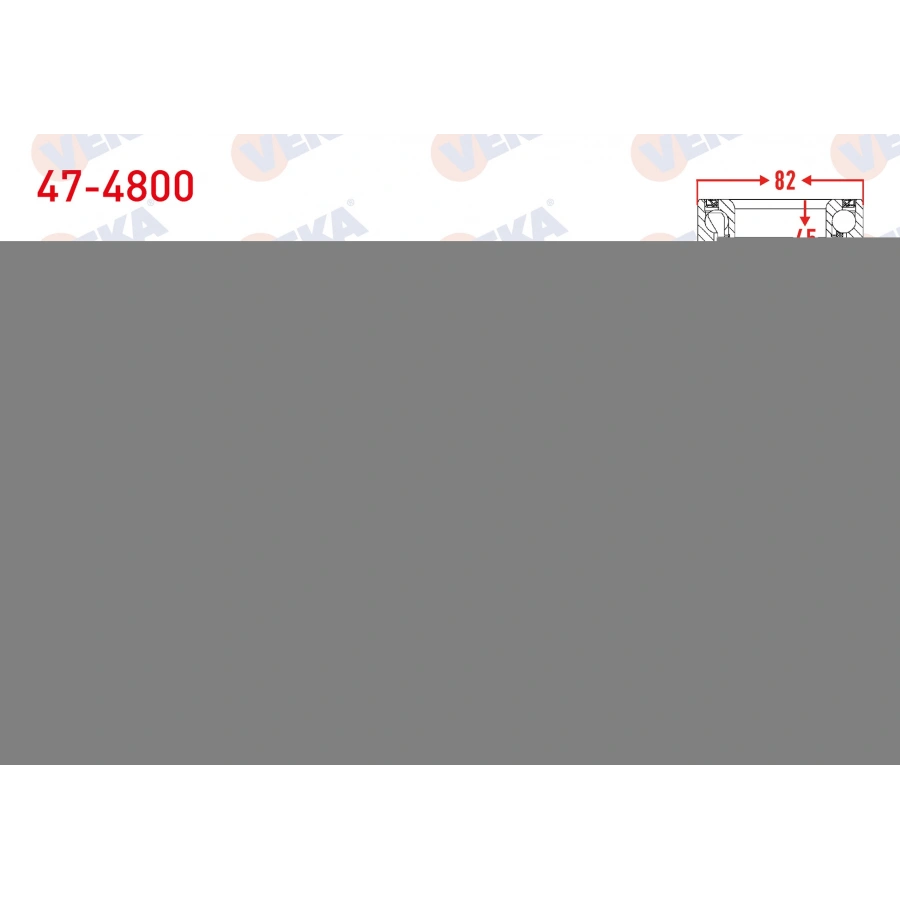 ARKA TEKERLEK RULMANI SOL-SAG 45X82X45 SSANGYONG ACTYON I 2.0 XDI 2005-2012/ ACTYON SPORTS II 2.0 XDI 2012-/ KYRON 2.0 XDI 2005-2011/ REXTON 2.7 XDI 2004-/ RODIUS I 2.7 XDI 2005-2013