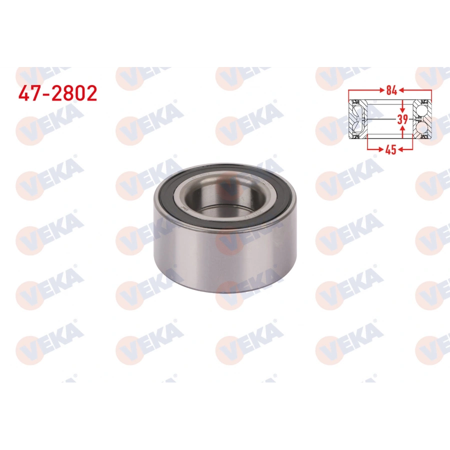 ARKA TEKERLEK RULMANI SOL-SAG 45X84X39 MERCEDES E 200-E220 CDI-E 270 CDI 1995-2002/ C 180-C200 1996-2000/ C 180-C 200-C200 CDI-C220 CDI 2000-2006/ 190 E 1.8 - 2.0 1982-1993/ CLK 200 -CLK 230 1997-2002