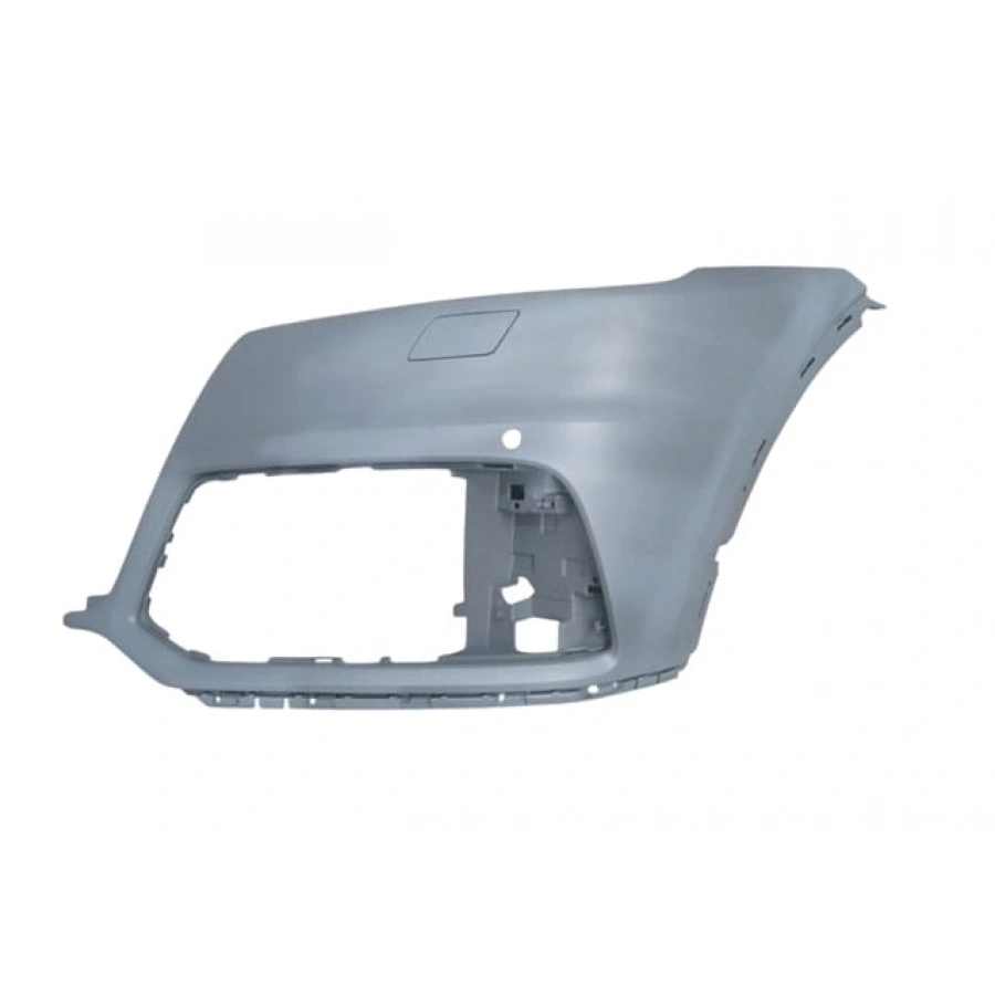 AUDI Q5- 17/20; ÖN TAMPON SOL ASTARLI GRİ (FAR YIKAMA KAPAKLI/SENSÖR DELİKLİ) (TYG)