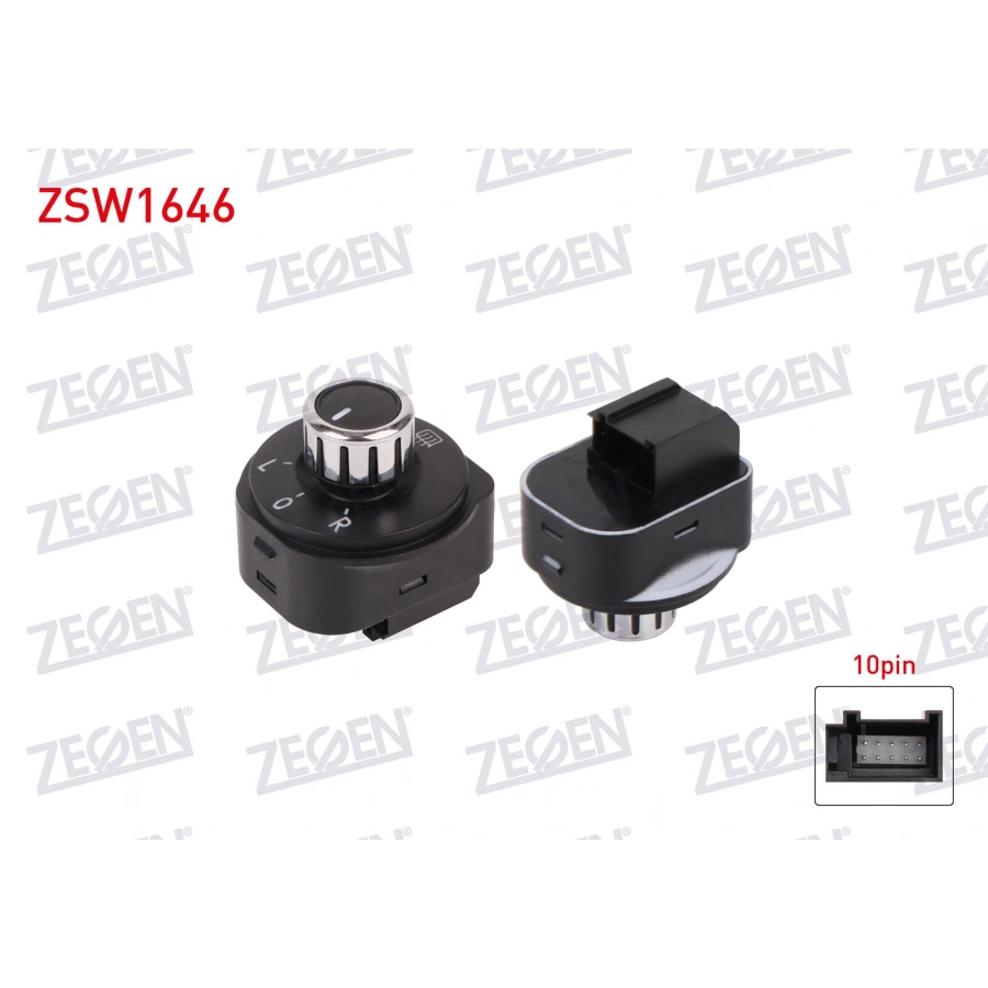 AYNA AYAR DUGMESI REZISTANSLI KROM 10 PIN VOLKSWAGEN POLO 2010-2013