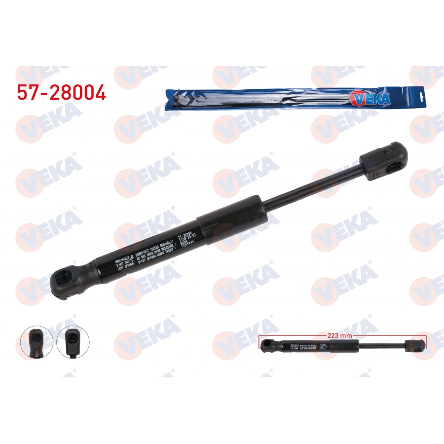 BAGAJ AMORTISORU 223mm/500N MERCEDES CLK (C208) 1998-2002