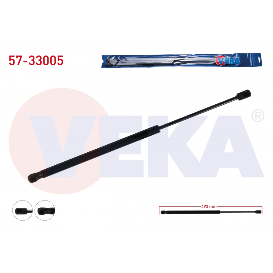 BAGAJ AMORTISORU 493mm/570N PEUGEOT 307 SW (3H) 2000-2007