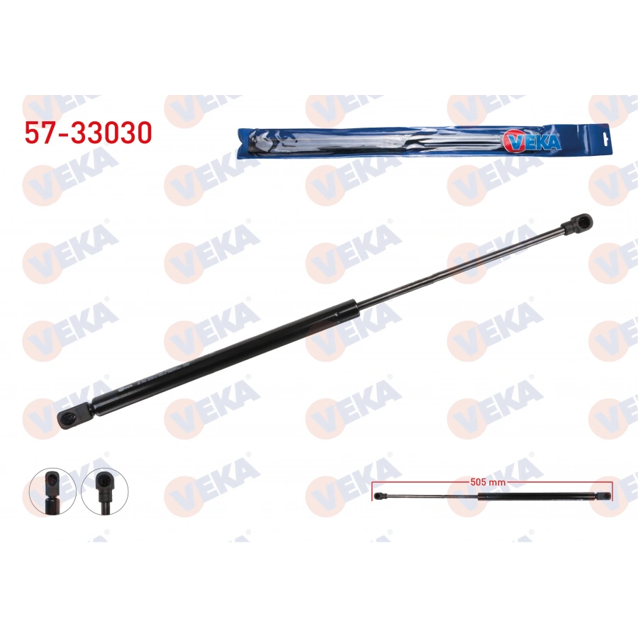 BAGAJ AMORTISORU 505mm/335N PEUGEOT 207 (HB) 2006-2015