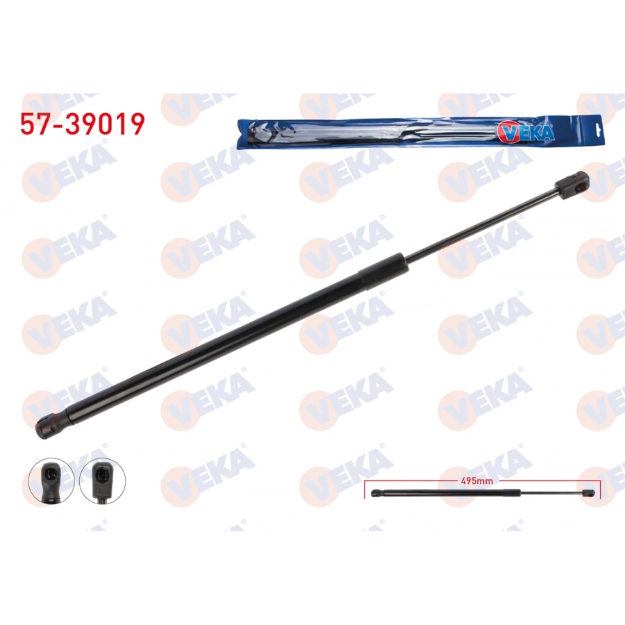 BAGAJ AMORTISORU 522mm/590N SKODA RAPID (NH3, NK3, NK6) 2012-