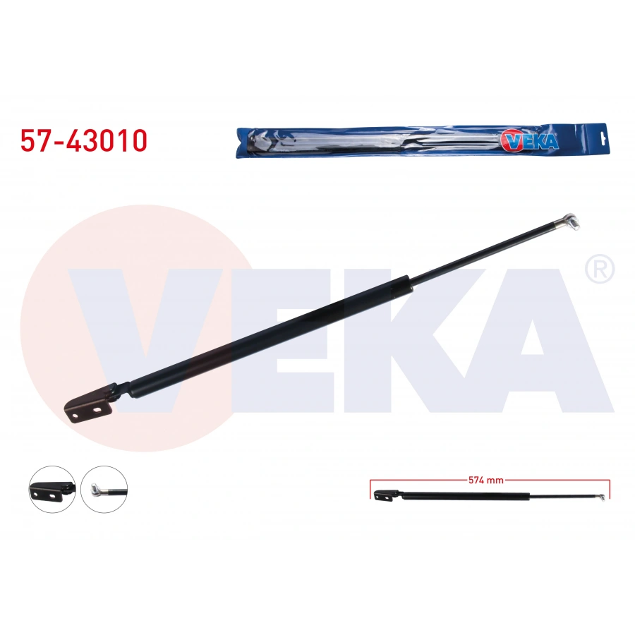 BAGAJ AMORTISORU 527mm/570N SOL TOYOTA COROLLA (_E10_) STATION WAGON 1992-1997