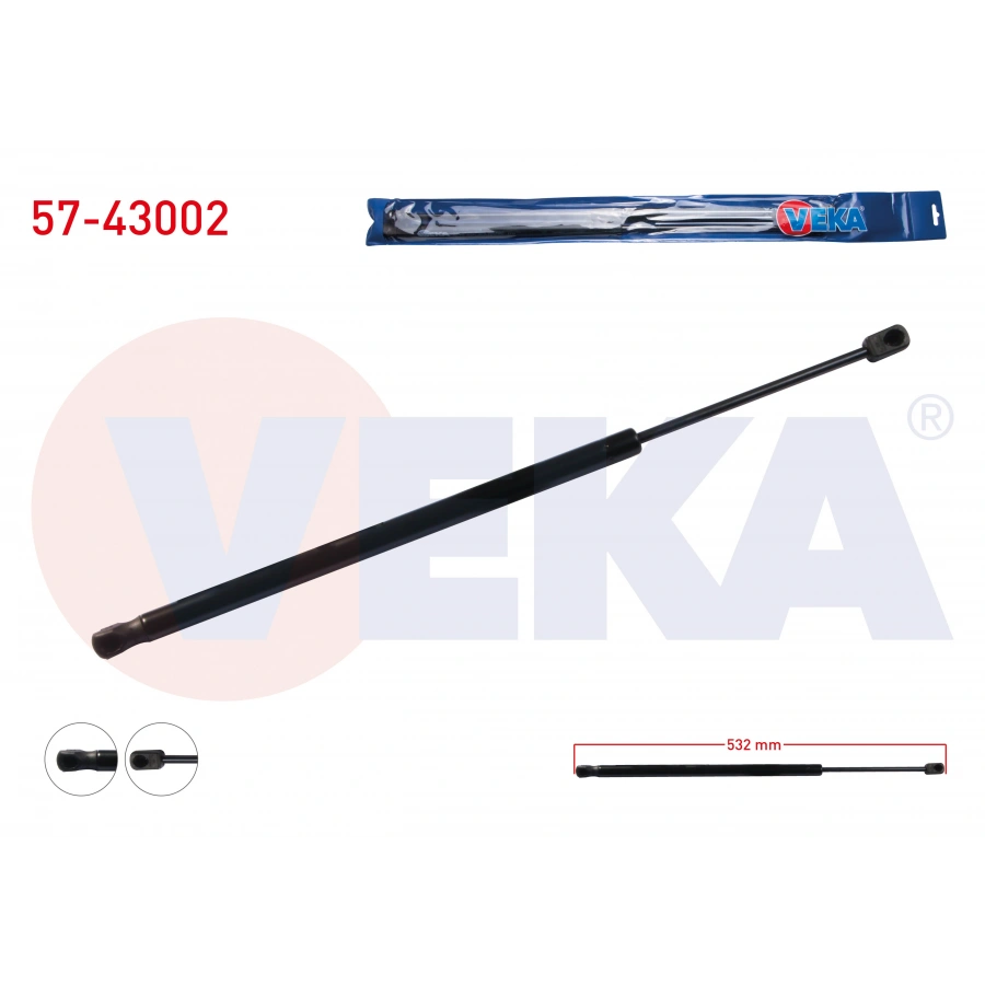 BAGAJ AMORTISORU 532mm/545N TOYOTA COROLLA VERSO (ZER_, ZZE_, R1_) 2004-2009