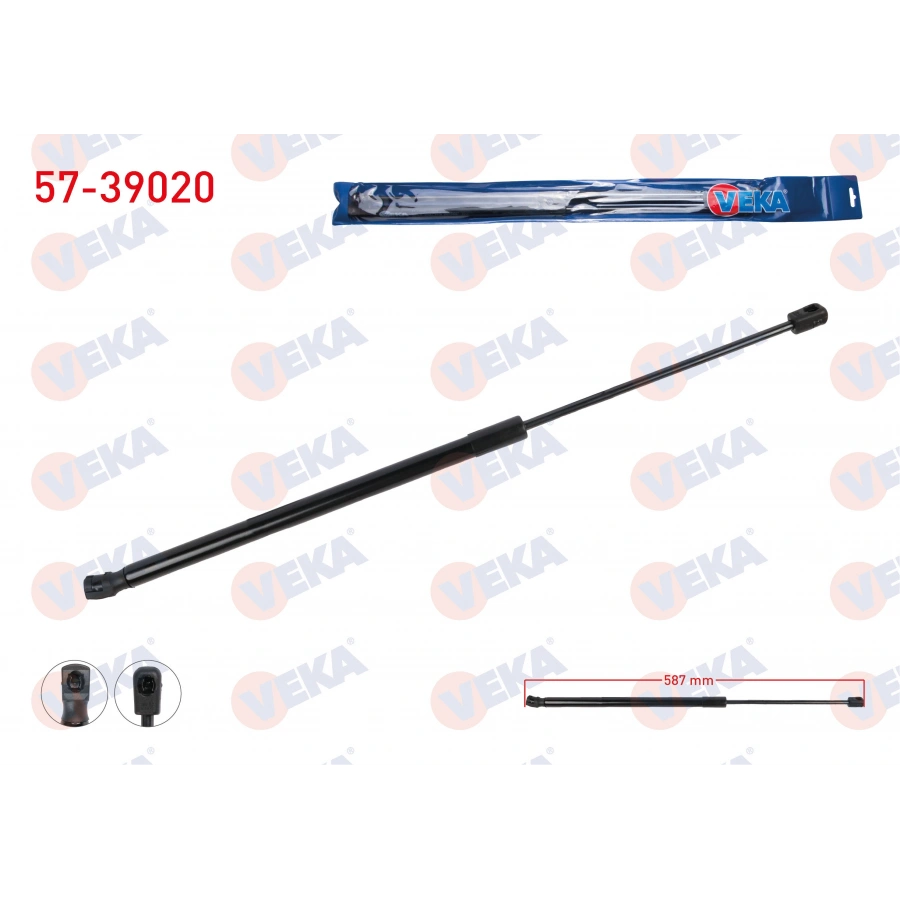 BAGAJ AMORTISORU 587mm/440N SKODA KODIAQ 2017-