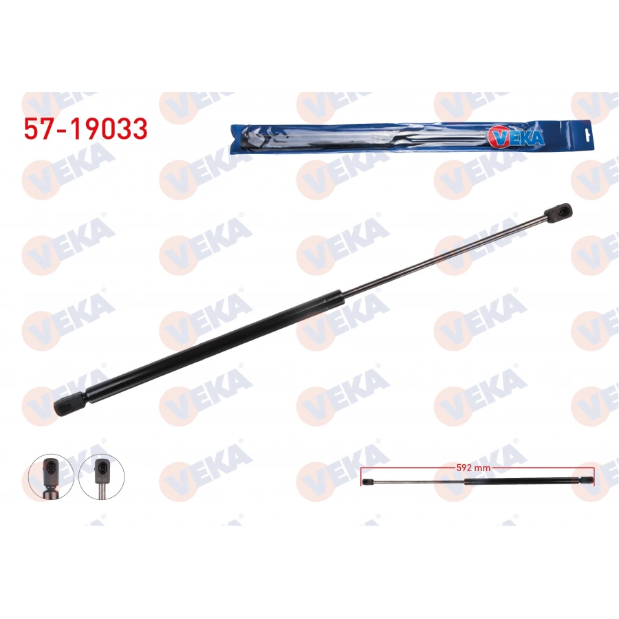 BAGAJ AMORTISORU 592mm/735N FORD TOURNEO COURIER (B460) 2014-