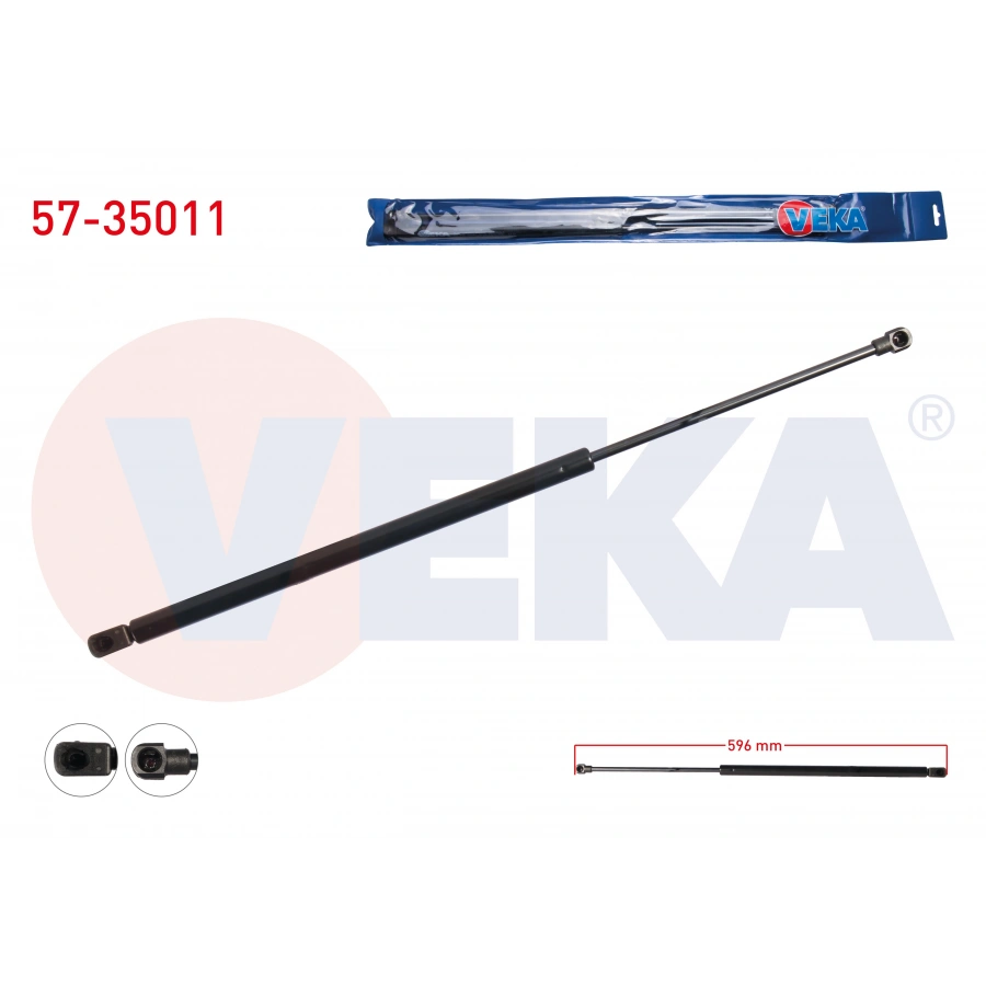 BAGAJ AMORTISORU 596mm/450N RENAULT LAGUNA I (B56,556) 1993-2001