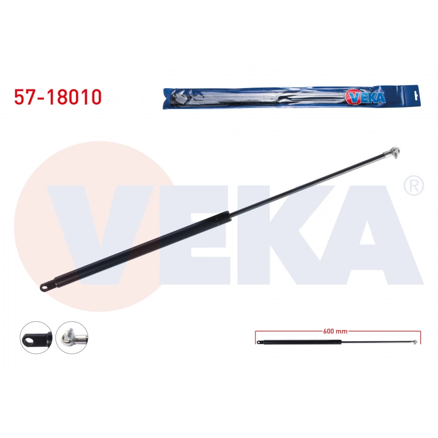 BAGAJ AMORTISORU 600mm/300N TEK MAFSAL FIAT KARTAL 1989-1992