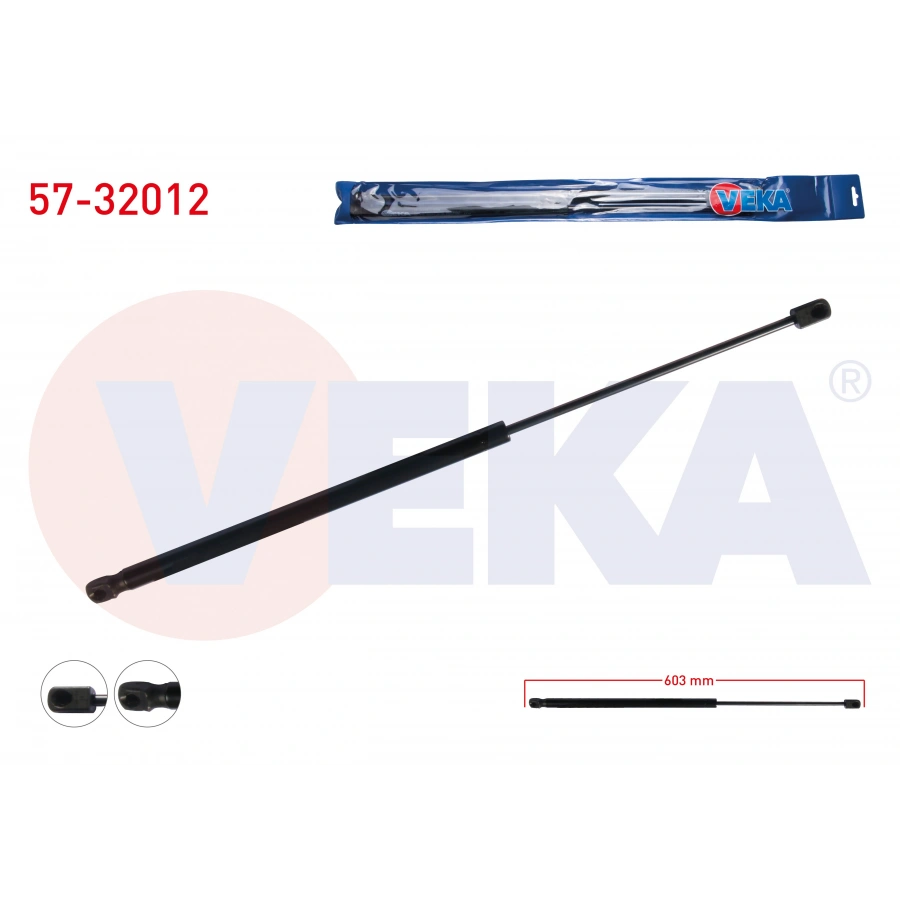 BAGAJ AMORTISORU 603mm/240N OPEL CORSA D 3 KAPI 2006-2014