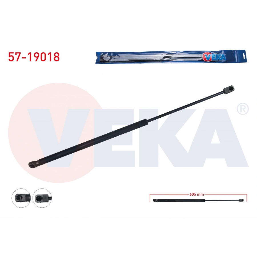 BAGAJ AMORTISORU 605mm/670N FORD S-MAX 2006-