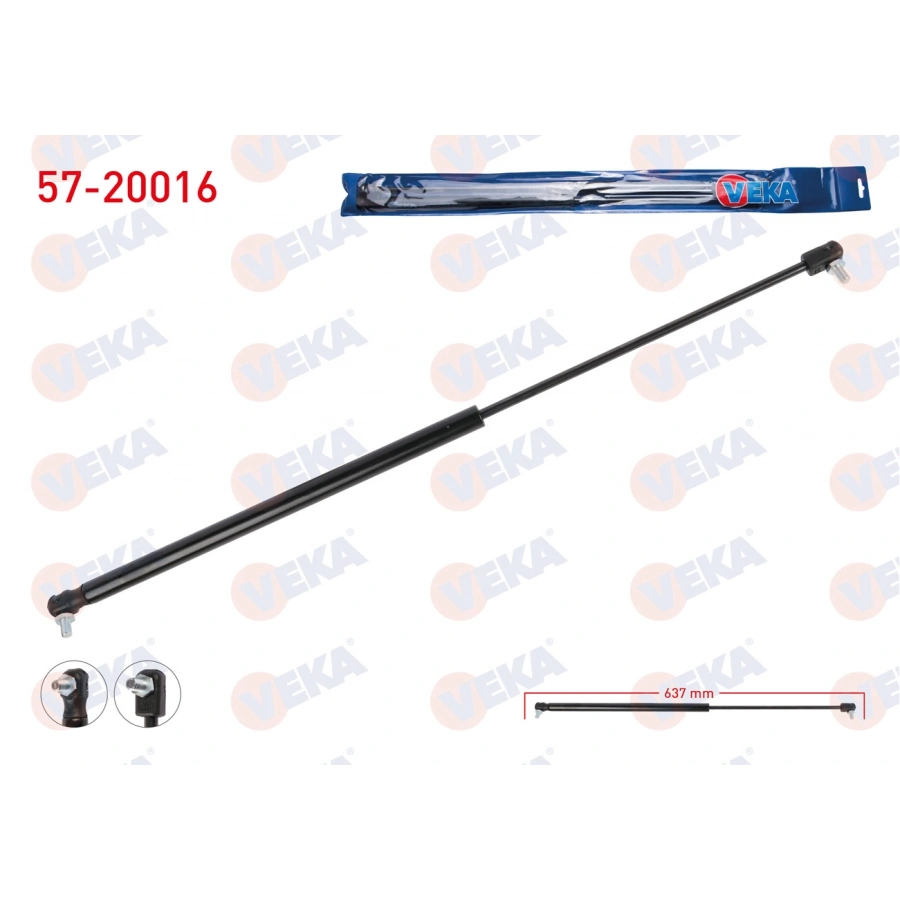 BAGAJ AMORTISORU 637mm/200N HONDA CIVIC III HATCHBACK 1987-1991