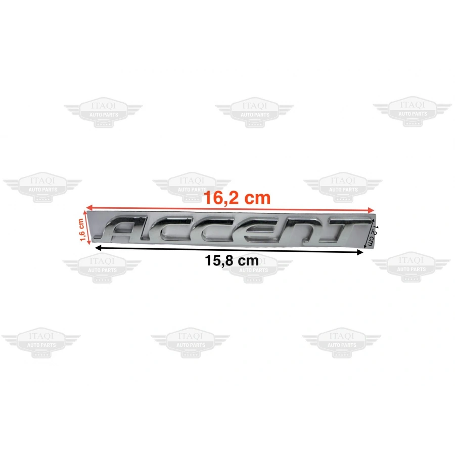 BAGAJ KROM ACCENT 06-18 ARKA (ACCENT YAZISI)