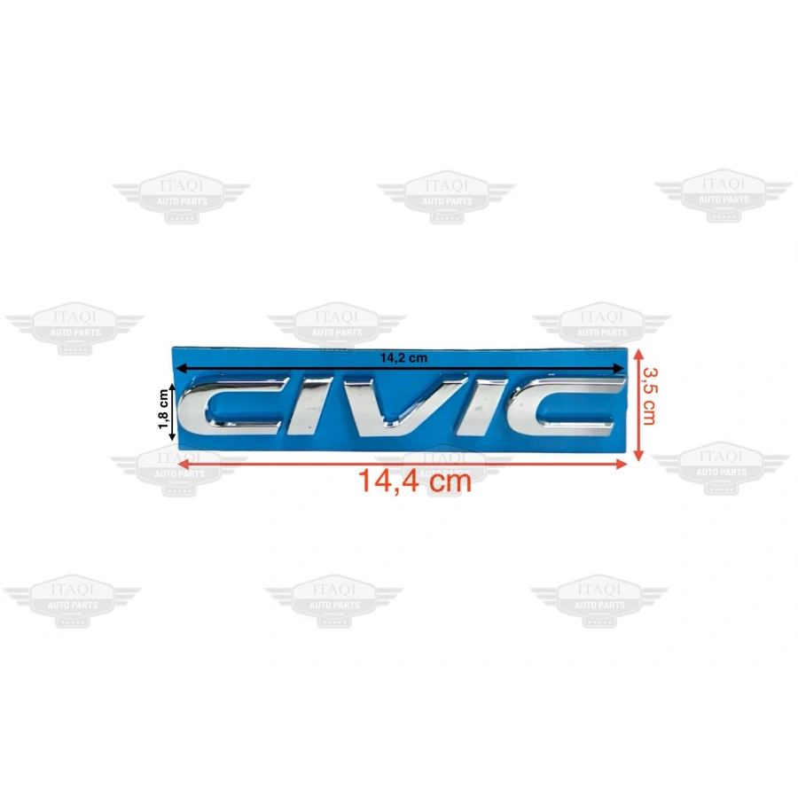 BAGAJ KROM CIVIC 16-21 ARKA (CIVIC YAZISI)