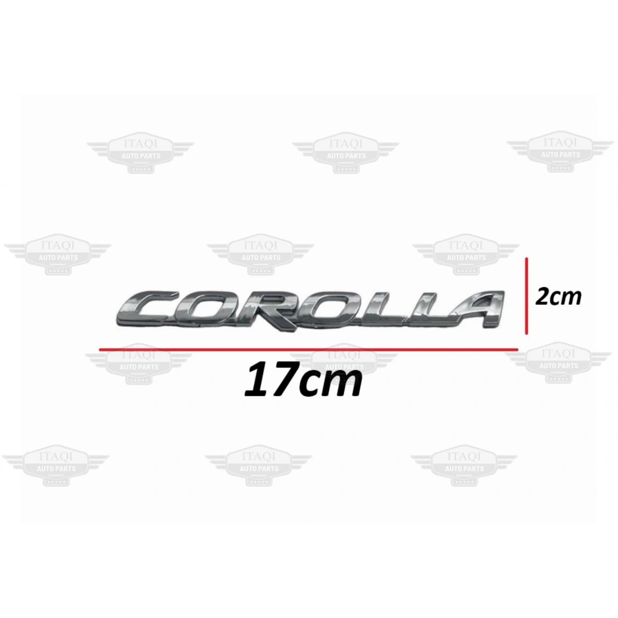 BAGAJ KROM COROLLA 02-25 ARKA (COROLLA YAZISI)