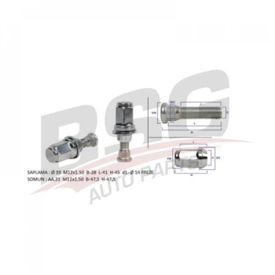 BIJON SETI COROLLA 03-14 / AURIS 07-14 / HILUX 05- / AVENSIS 10 03-