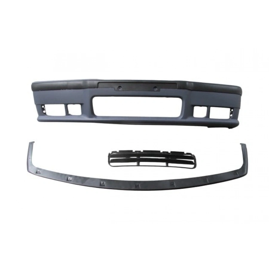 BMW 3 SERI- E36- 91/98; ÖN TAMPON ASTARLI (SPOİLERLİ/BANDLI/PANJURLU) (M-TECH/M3) (3 ÇITALI IZGARA)
