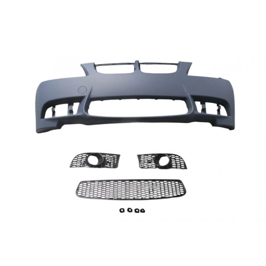 BMW 3 SERI- E90- 05/09; ÖN TAMPON ASTARLI(SİS D.Lİ KAPAK/IZGRALI/SEN.YUVALI/ÇEK.KAPAKLI)M3-STYLE/LCI