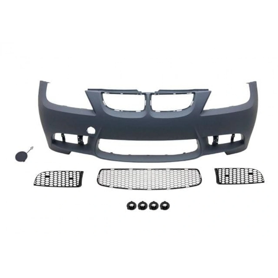 BMW 3 SERI- E90- 05/09; ÖN TAMPON ASTARLI(SİS D.SİZ KAPAK/IZGRALI/SEN.YUVALI/ÇEK.KAPAKLI)M3-STYLE/LC