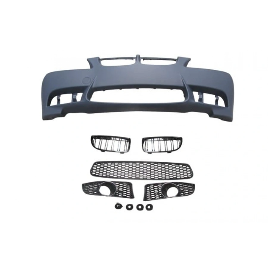 BMW 3 SERI- E90- 09/11; ÖN TAMPON GRİ(SİS D.Lİ KAPAK/PANJURLU/IZGARALI)SENSÖR AÇILR)M3-CNS-STYLE/LCI