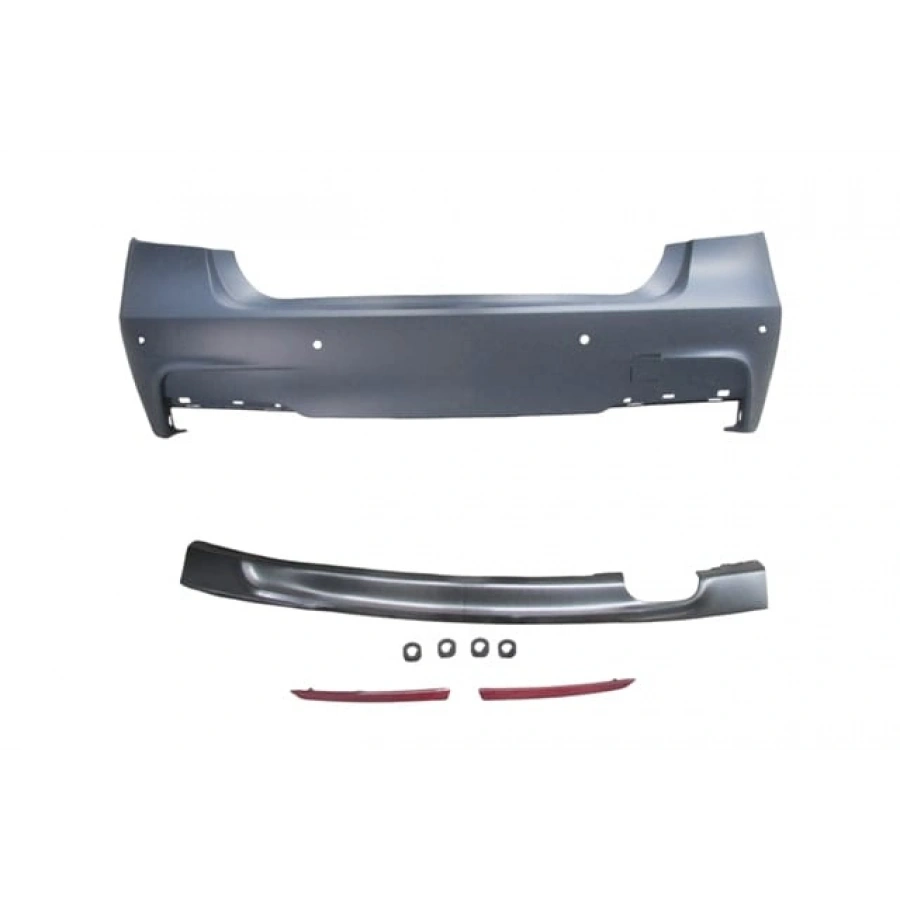 BMW 3 SERI- F30- 12/14; ARKA TAMPON ASTARLI (SENSÖR YUVALI/KARLIKLI/REFLEKTÖRLÜ) (M-TECH)