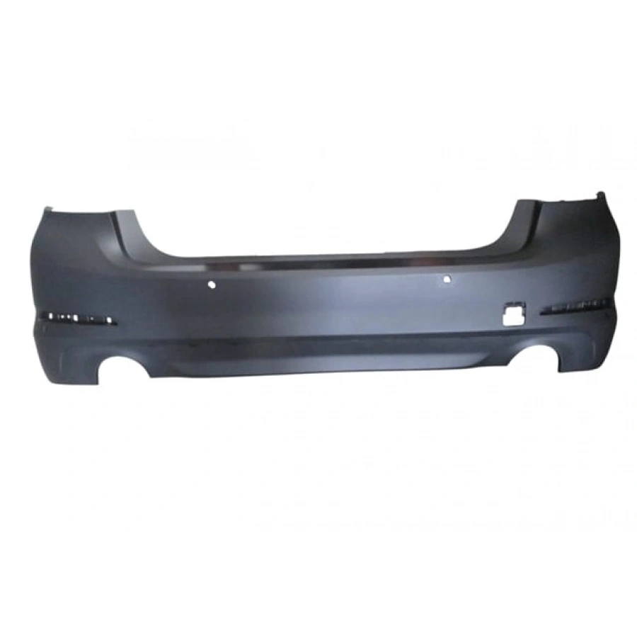 BMW 5 SERI- G30- 17/20; ARKA TAMPON GRİ (4 SENSÖR DELİKLİ/NİKELAJ ÇITA DELİKLİ) (TYG)