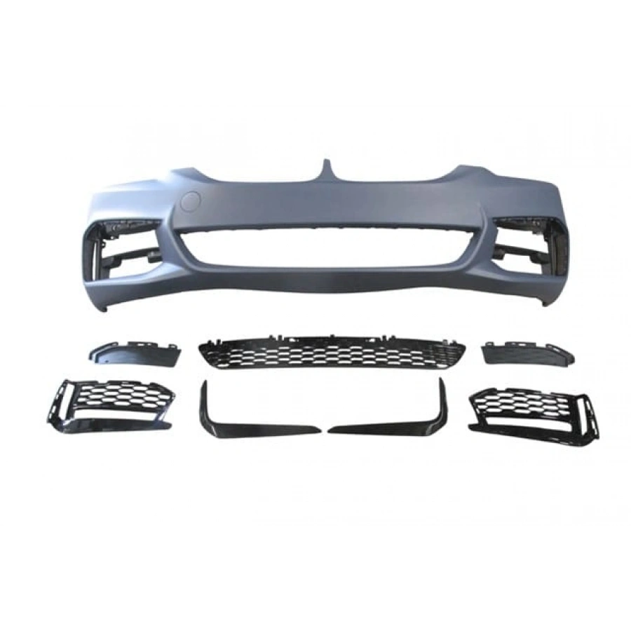 BMW 5 SERI- G30- 17/20; ÖN TAMPON ASTARLI (SİS KAPAKLI/SİS KAP. ÇITALI/IZGARALI) (SENSÖR D.Lİ)M-TECH