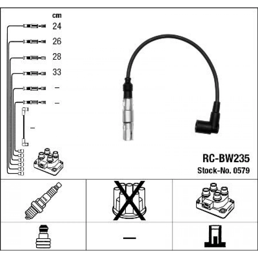 BUJI KABLO TAKIMI 98 GOLF.IV-BORA-PASSAT 1.6 16V