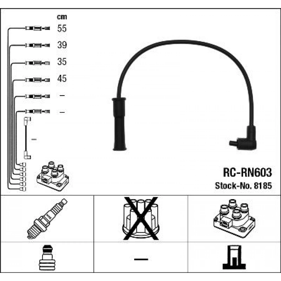 BUJI KABLO TK 90-99 ACCORD.IV.V 2.0 2.2