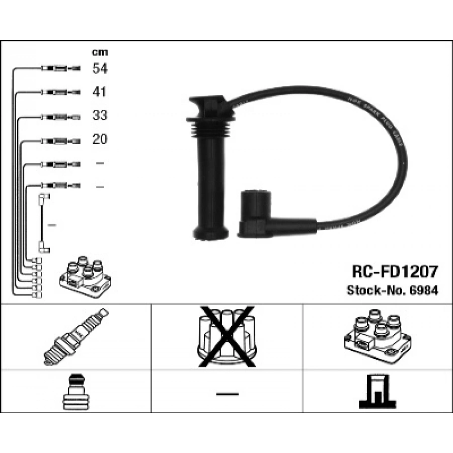 BUJI KABLOSU TAKIM MONDEO 1.8/2.02,0 DURATEC-HE 01-07