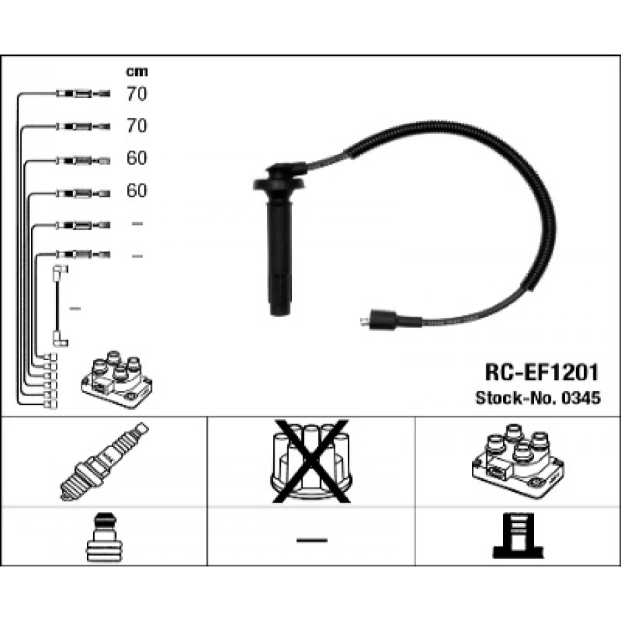 BUJI KABLOSU TAKIM RC-EF1201 FORESTER (SF) 2.0 97-98