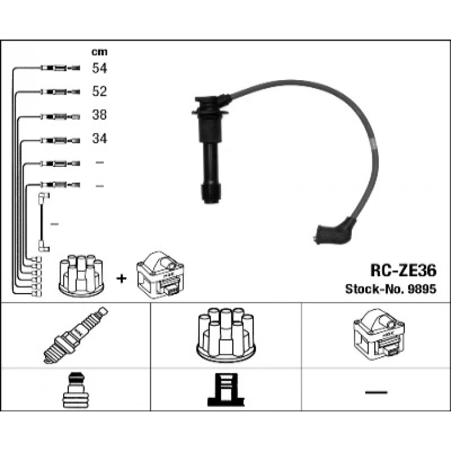 BUJI KABLOSU TAKIM RC-ZE36 323 (BA) 1.8 95-98
