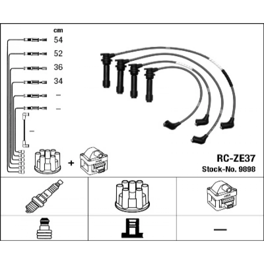 BUJI KABLOSU TAKIM RC-ZE37 323 (BA) 1.5 95-98