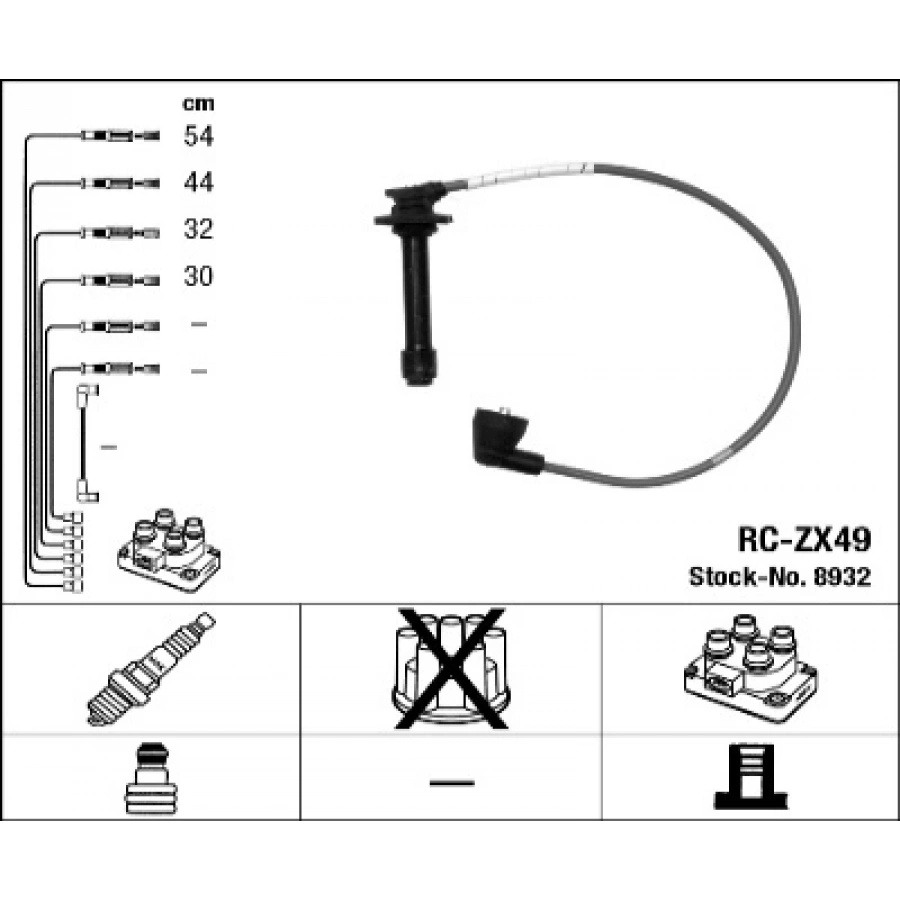 BUJI KABLOSU TAKIM RC-ZX49 626 (GE) 2.0 95-97