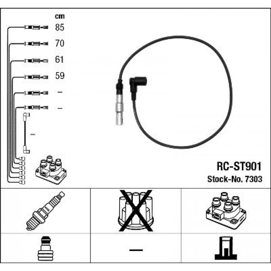 BUJİ KABLOSU TOYOTA CORONA AT191 92-97 -CARINA /AVENSIS 97-2002 (ÖZEL LPG SERİ/MAVİ SİLİKON/PERFORMANS TİP (NGK9618)