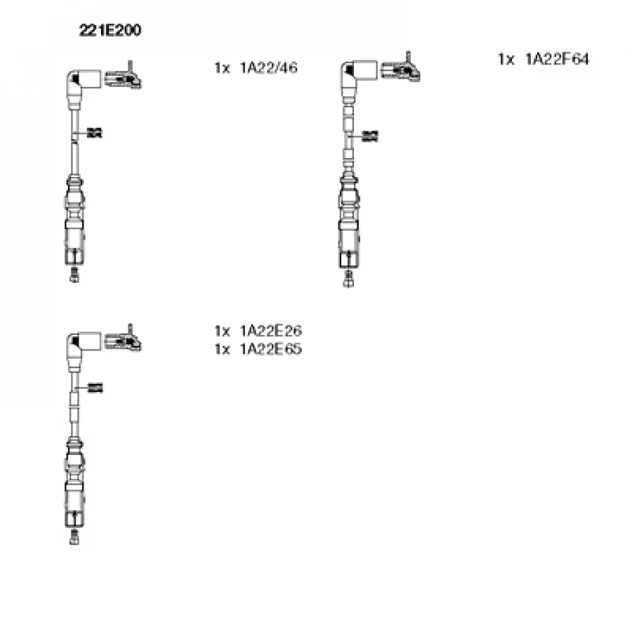 BUJI KABLOSU ZEF1224 PASSAT-A4 ADP-ALZ-BSE 1,6 97-04